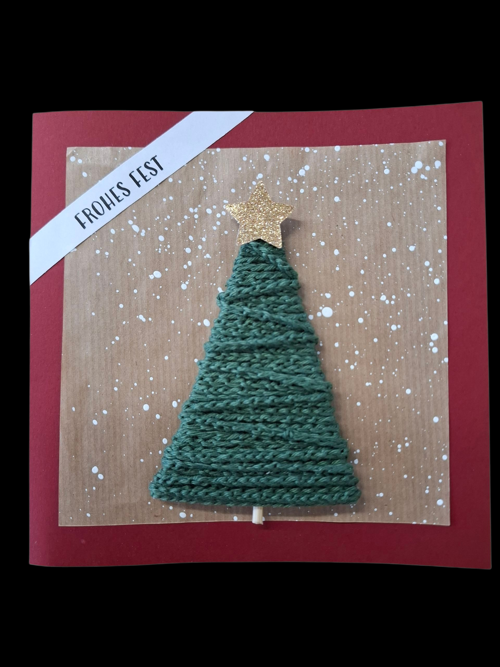 Weihnachtskarte mit Tannenbaum