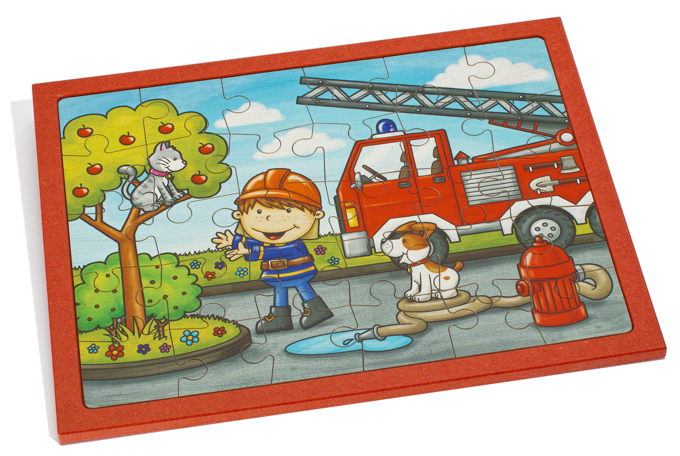 25167-Feuerwehr-30-Teile Puzzlespiel Feuerwehr von Weizenkorn