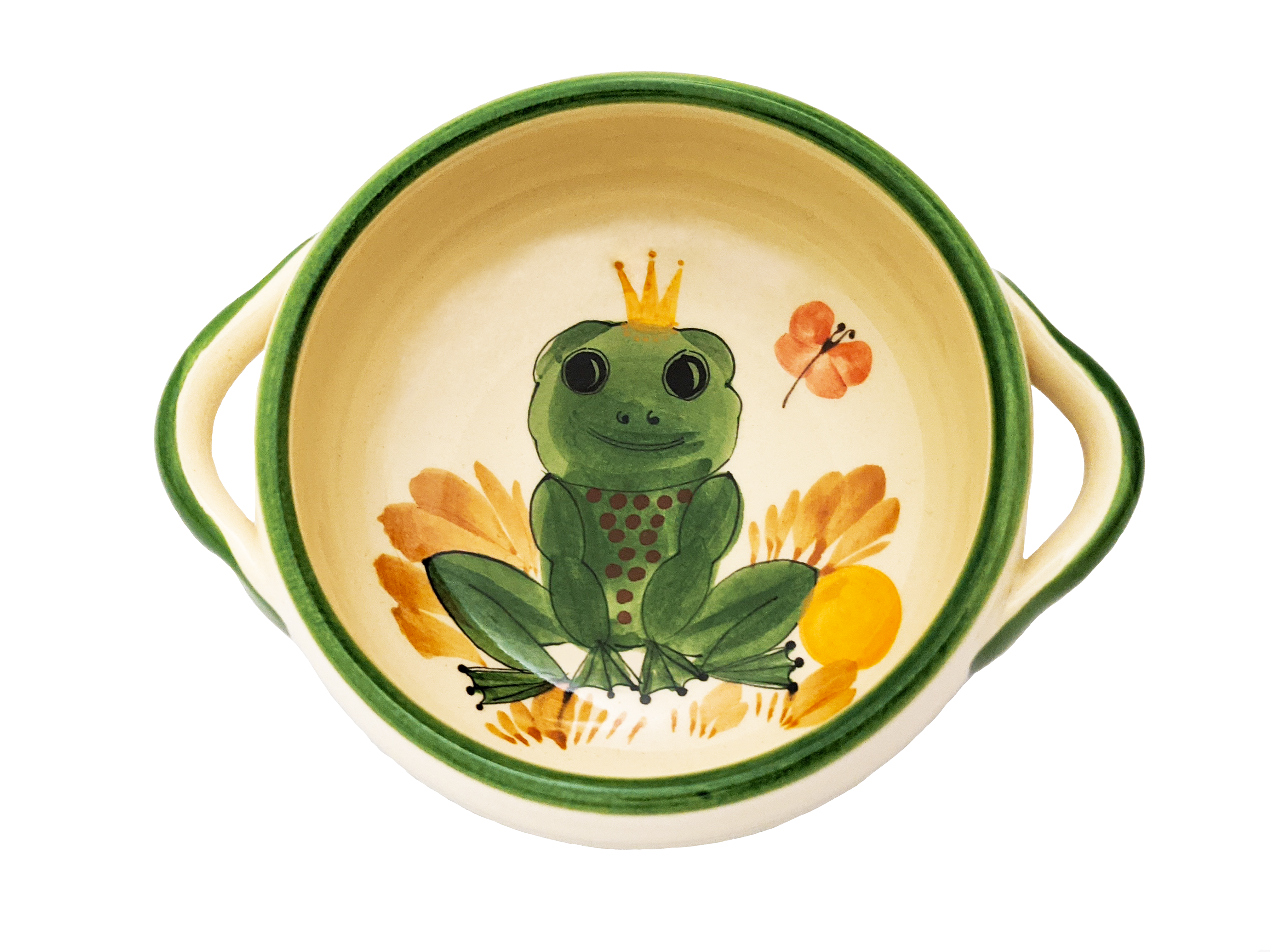 90754366-2 Schwendener Suppentasse «Froschkönig» grün