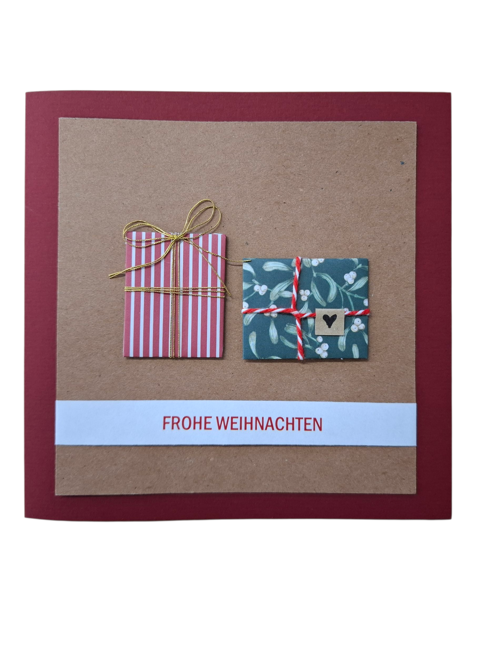Weihnachtskarte mit Päckli